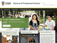 Tablet Screenshot of dpp.unsw.edu.au