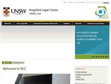 Tablet Screenshot of klc.unsw.edu.au