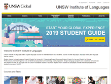 Tablet Screenshot of languages.unsw.edu.au
