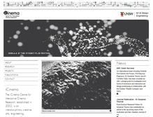 Tablet Screenshot of icinema.cofa.unsw.edu.au