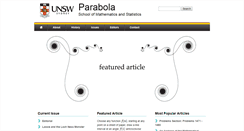 Desktop Screenshot of parabola.unsw.edu.au