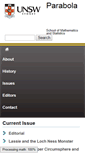 Mobile Screenshot of parabola.unsw.edu.au