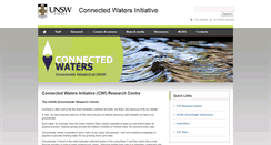 Desktop Screenshot of connectedwaters.unsw.edu.au
