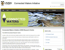 Tablet Screenshot of connectedwaters.unsw.edu.au
