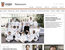 Tablet Screenshot of newsroom.unsw.edu.au