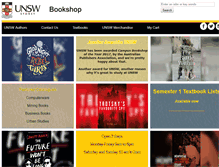 Tablet Screenshot of bookshop.unsw.edu.au