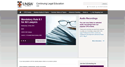 Desktop Screenshot of cle.unsw.edu.au