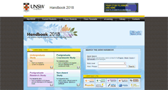 Desktop Screenshot of handbook.unsw.edu.au