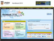 Tablet Screenshot of handbook.unsw.edu.au