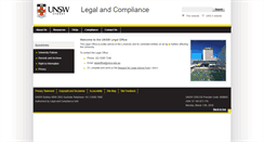 Desktop Screenshot of legal.unsw.edu.au