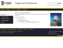 Tablet Screenshot of legal.unsw.edu.au