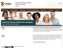 Tablet Screenshot of cphce.unsw.edu.au