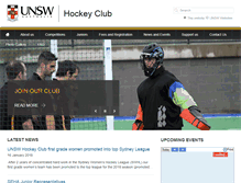 Tablet Screenshot of hockey.unsw.edu.au
