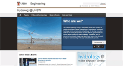 Desktop Screenshot of hydrology.unsw.edu.au