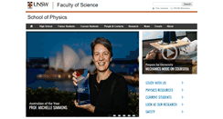 Desktop Screenshot of physics.unsw.edu.au