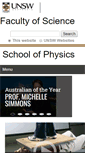 Mobile Screenshot of physics.unsw.edu.au