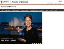 Tablet Screenshot of physics.unsw.edu.au