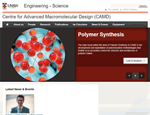 Tablet Screenshot of camd.unsw.edu.au