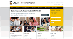 Desktop Screenshot of medprogram.med.unsw.edu.au