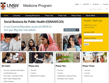 Tablet Screenshot of medprogram.med.unsw.edu.au