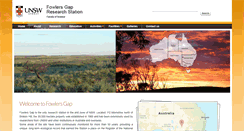 Desktop Screenshot of fowlersgap.unsw.edu.au