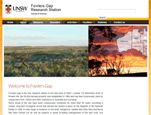 Tablet Screenshot of fowlersgap.unsw.edu.au