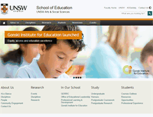 Tablet Screenshot of education.arts.unsw.edu.au