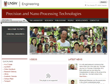 Tablet Screenshot of manufacturing.unsw.edu.au