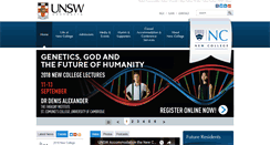 Desktop Screenshot of newcollege.unsw.edu.au