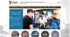 Desktop Screenshot of materials.unsw.edu.au