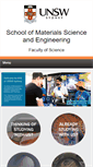 Mobile Screenshot of materials.unsw.edu.au