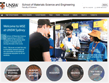 Tablet Screenshot of materials.unsw.edu.au