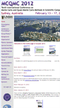 Mobile Screenshot of mcqmc2012.unsw.edu.au